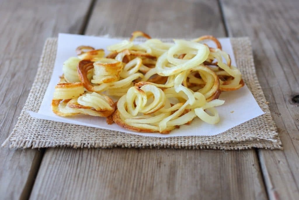 Baked Truffle Curly Fries - Veggies Don't Bite