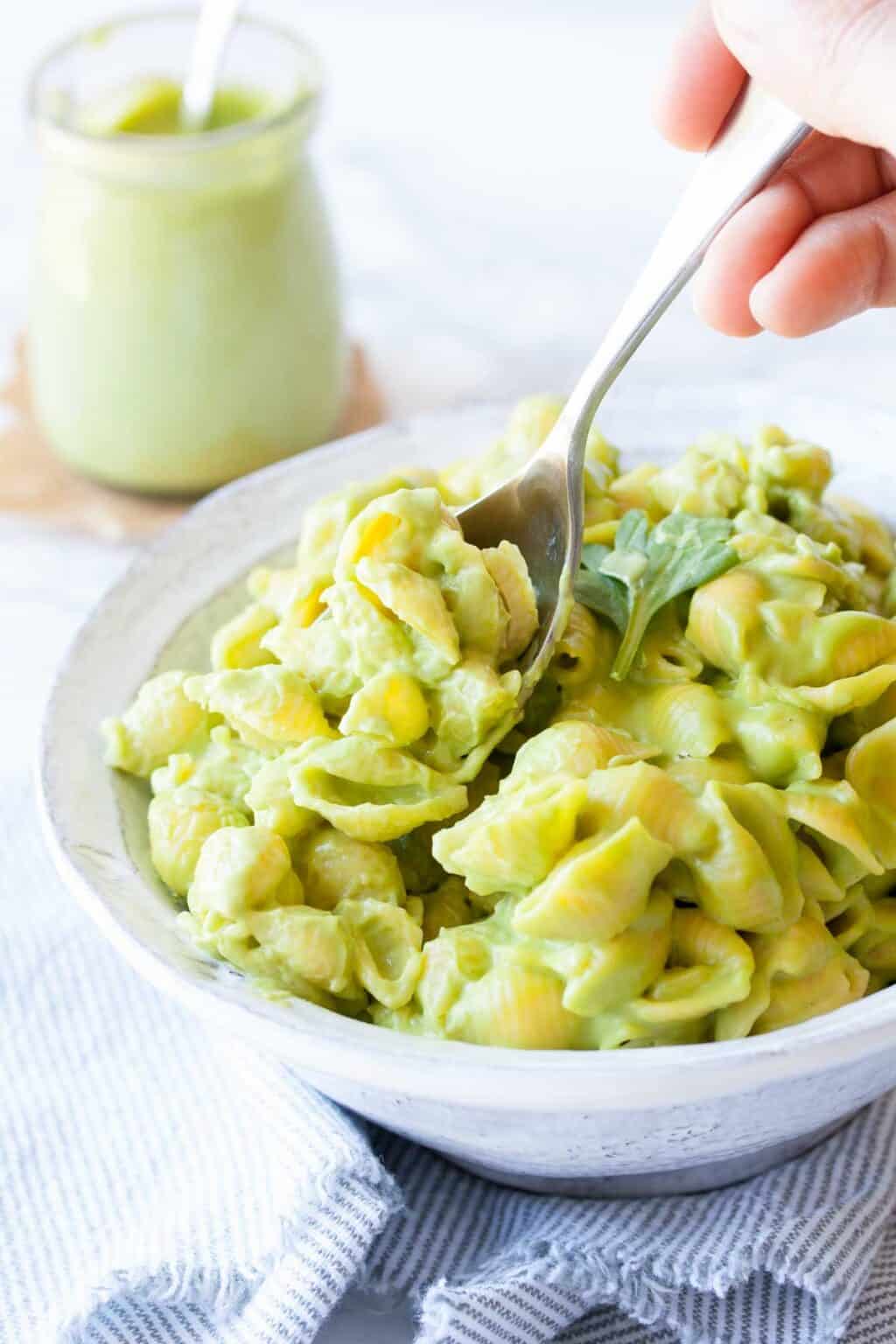 Dairy Free Green Mac and Cheese - Veggies Don't Bite