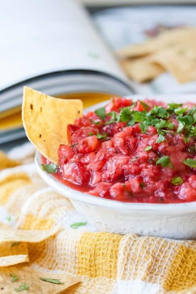 Spicy Strawberry Chile Salsa (By True Food Kitchen)- Veggies Don't Bite