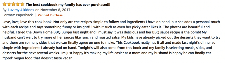 A review of the cookbook vegan burgers and burritos from amazon