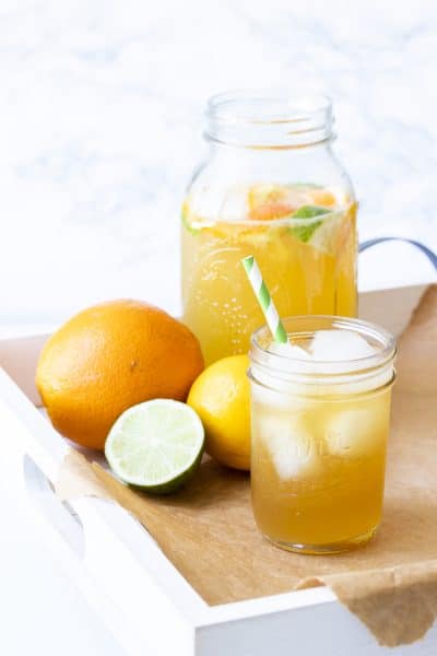 Sparkling Antioxidant Citrus Tea - Veggies Don't Bite