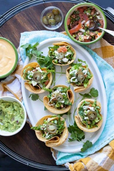 Healthy Crunchy Taco Cups (Vegan, Gluten-Free) - Veggies Don't Bite