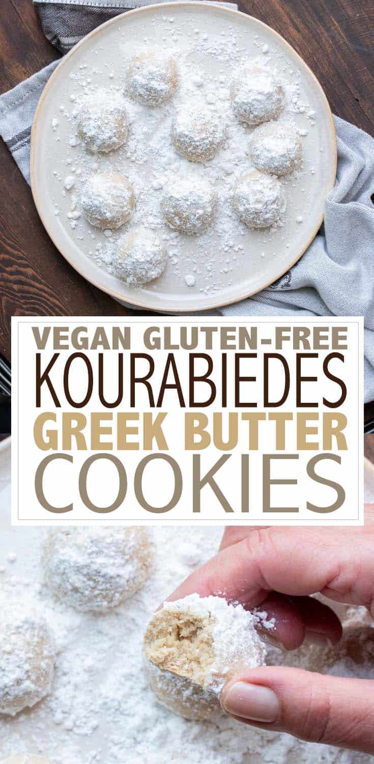 Kourabiedes Recipe (Greek Butter Cookies) - Veggies Don't Bite