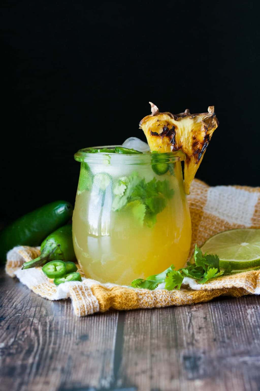 Spicy Pineapple Jalapeno Margarita - Veggies Don't Bite