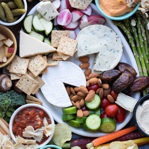 Vegan Charcuterie Grazing Board Ideas - Veggies Don't Bite