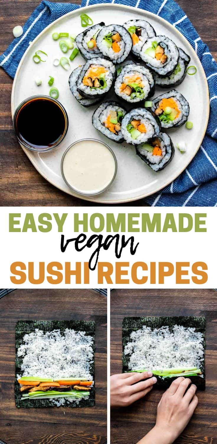 Easy Homemade Vegan Sushi Recipe - Veggies Don't Bite