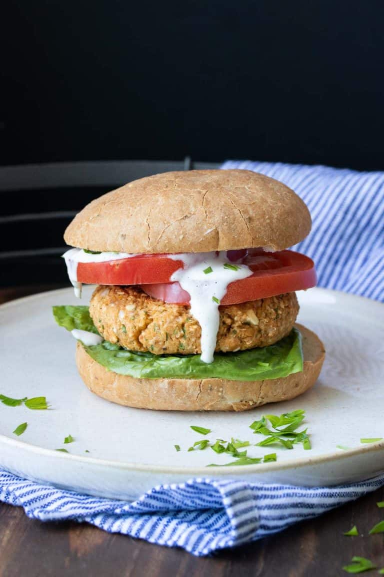 Vegan Chickpea Burgers - Veggies Don't Bite