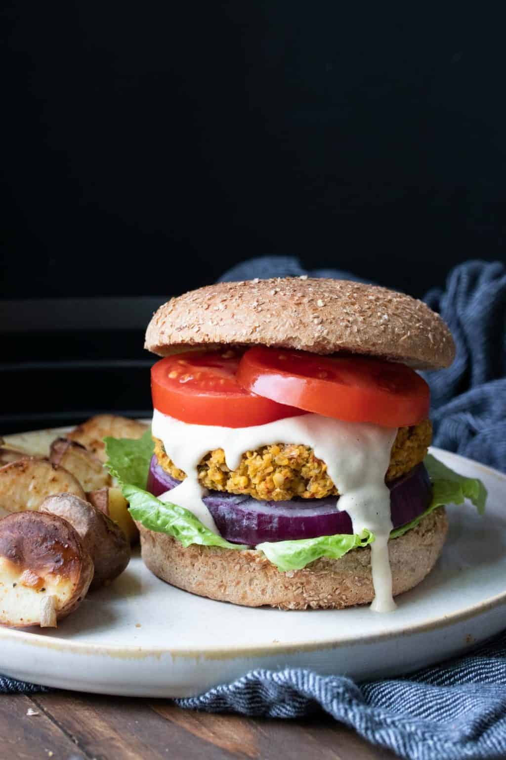 Falafel Burgers Recipe (Vegan, Gluten Free) - Veggies Don't Bite