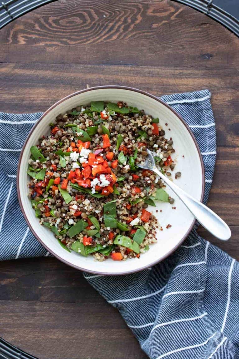 Lentil Quinoa Salad- Veggies Don't Bite