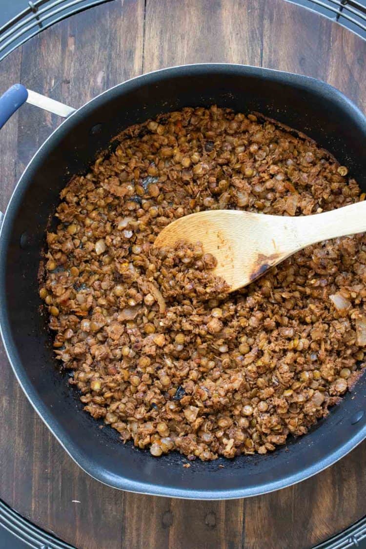 Vegan Taco Meat with Lentils and Walnuts - Veggies Don't Bite