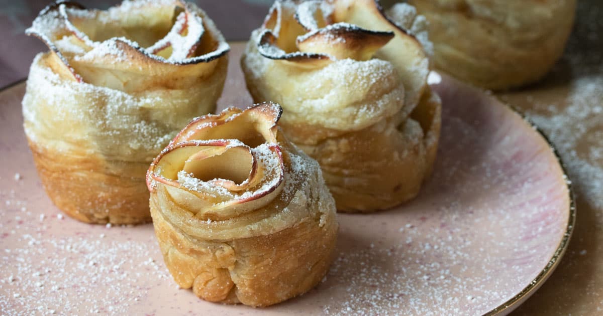 Easy Vegan Apple Roses - Veggies Don't Bite