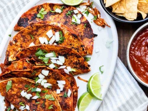 Easy Vegan Birria Tacos (with Jackfruit) - Veggies Don't Bite