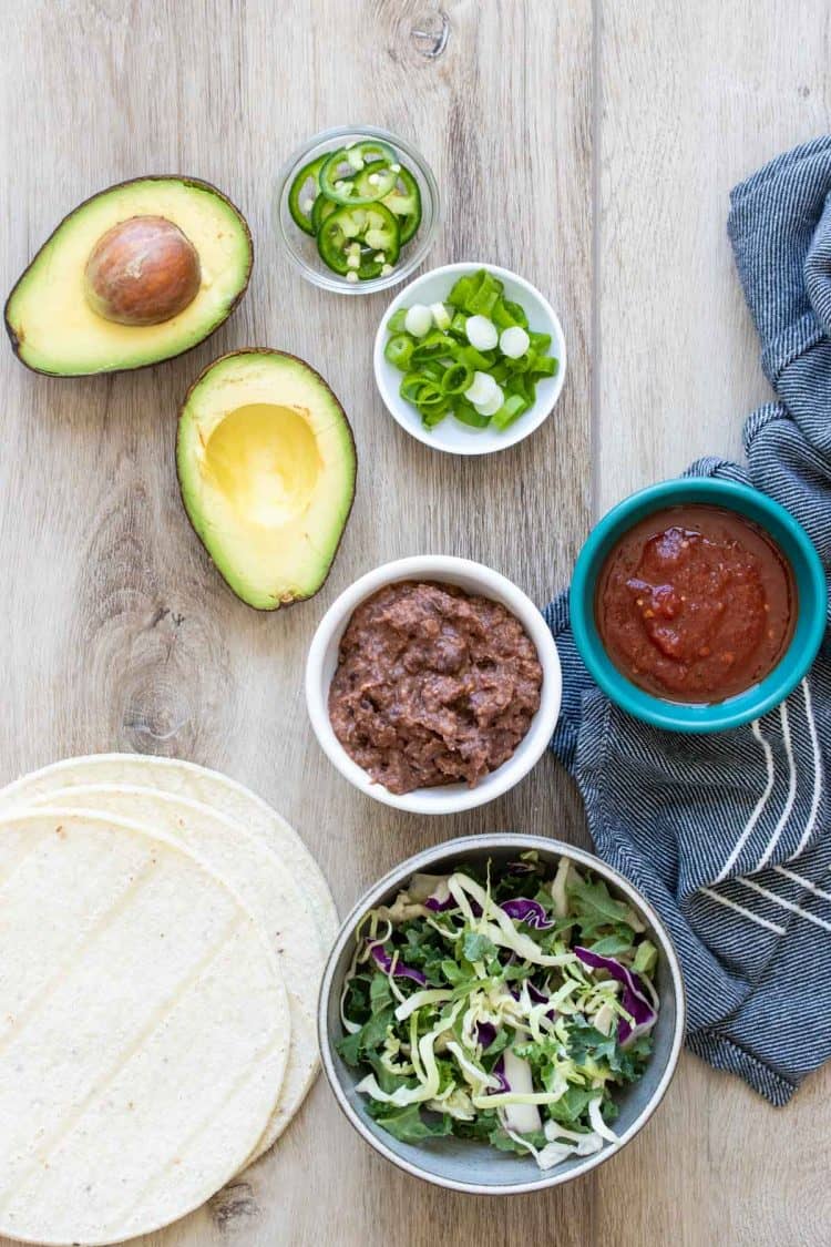 Easy Jackfruit Tacos - Veggies Don't Bite