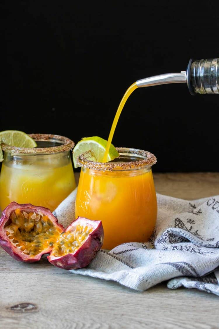 Easy Passion Fruit Margarita Recipe - Veggies Don't Bite