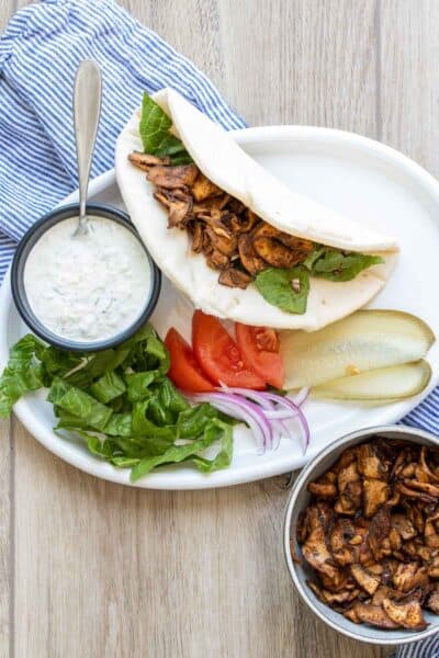 Vegan Shawarma Recipe (with Mushrooms) - Veggies Don't Bite