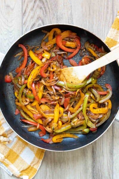 Fajita Veggies (Chipotle Copycat) - Veggies Don't Bite