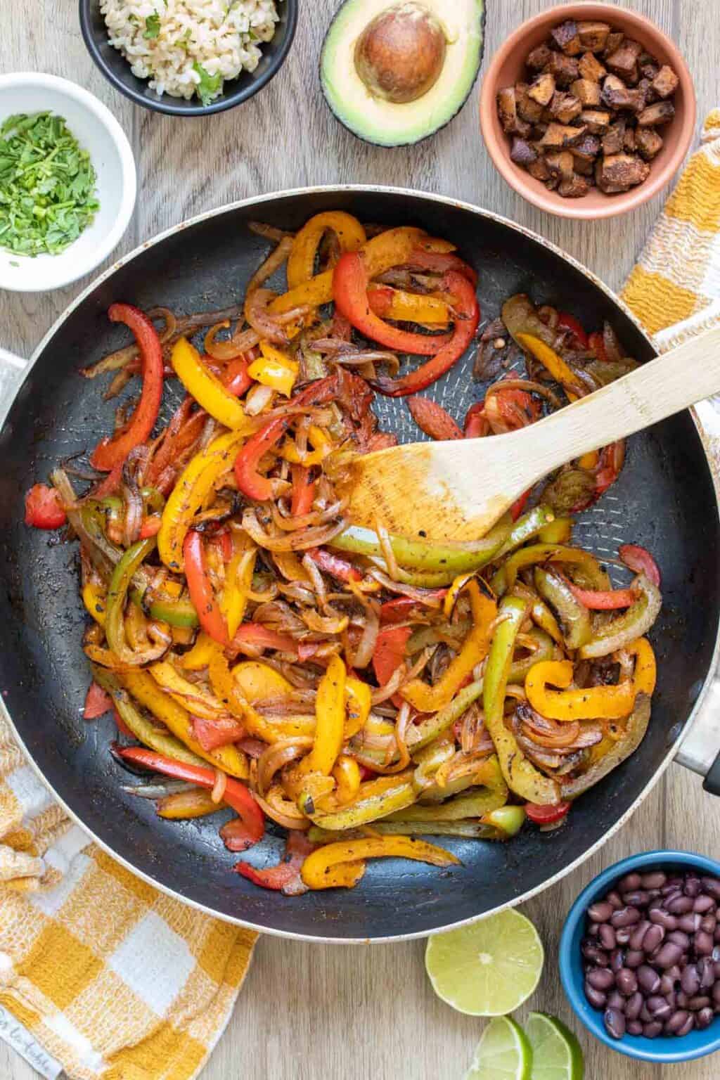 Fajita Veggies (Chipotle Copycat) - Veggies Don't Bite