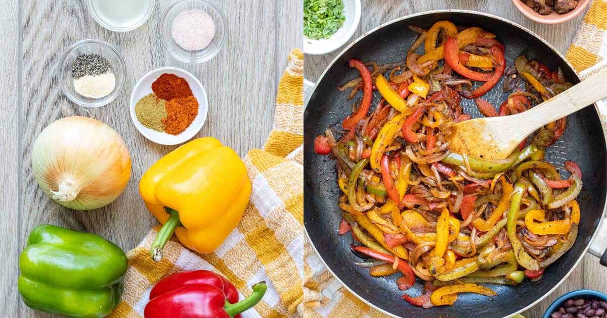 Fajita Veggies (Chipotle Copycat) - Veggies Don't Bite