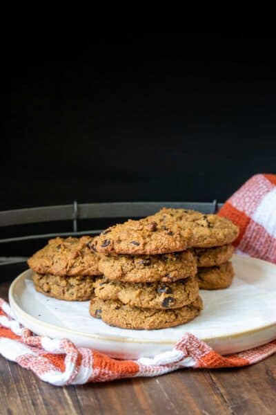 Vegan Gluten-Free Pumpkin Chocolate Chip Cookies - Veggies Don't Bite