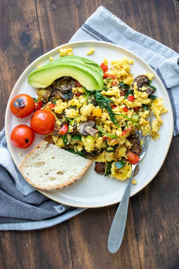 Vegan Egg Scramble Recipe With Tofu And Without Veggies Dont Bite 6304