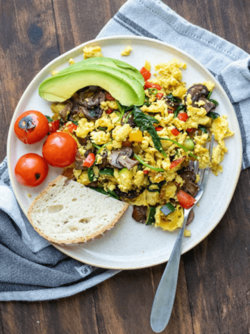 Google Story Poster- vegan egg scramble