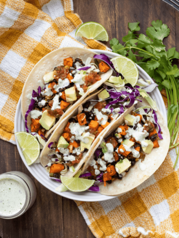 Google Story Poster- Black Bean Sweet Potato Tacos