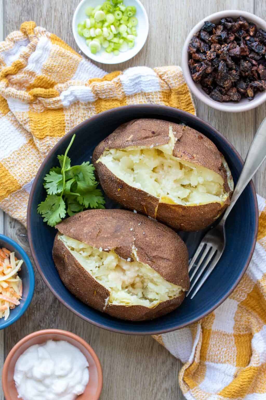 Easy Vegan Loaded Baked Potato Recipe - Veggies Don't Bite