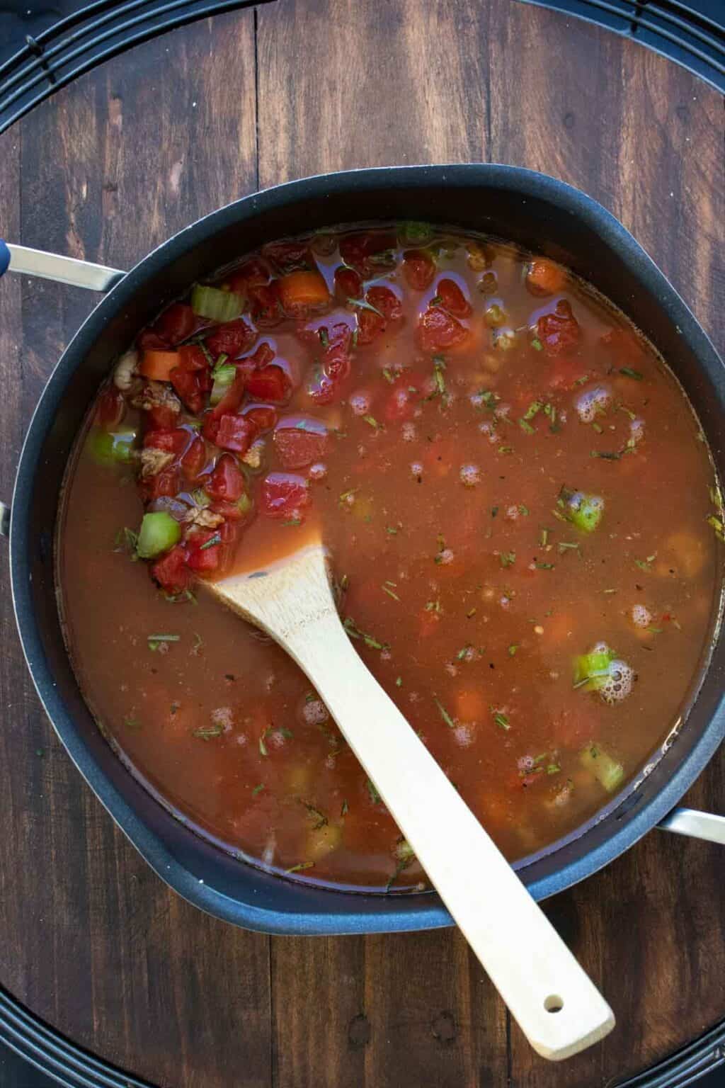 Vegetarian Pasta Fagioli - Veggies Don't Bite